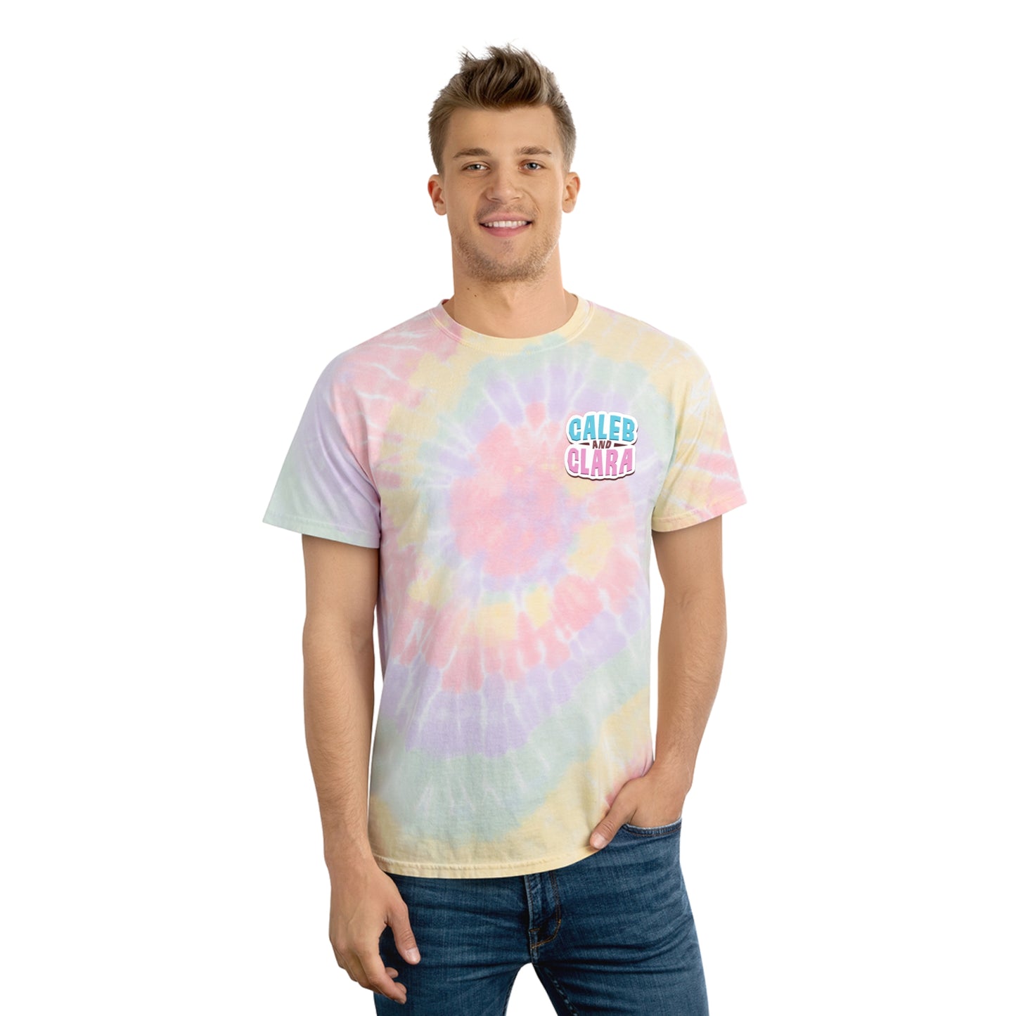 Spooky double logo Tie-Dye Tee, Spiral