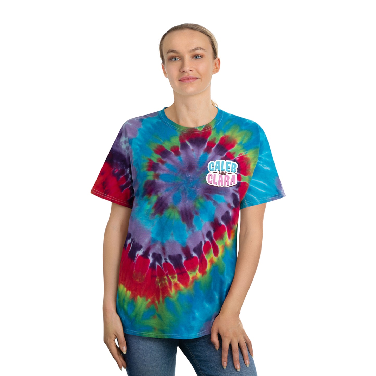 Spooky double logo Tie-Dye Tee, Spiral