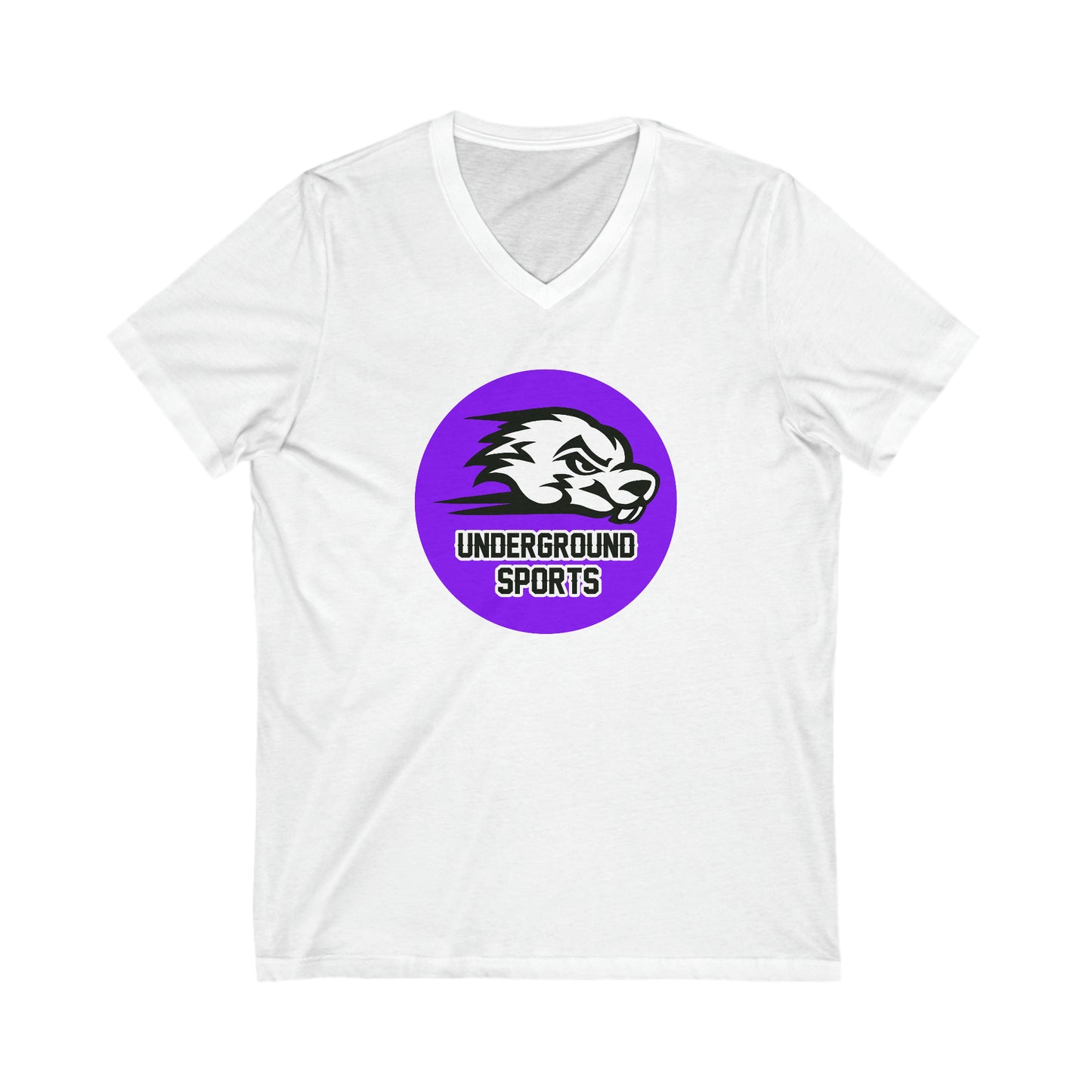 Unisex Jersey Short Sleeve V-Neck Tee