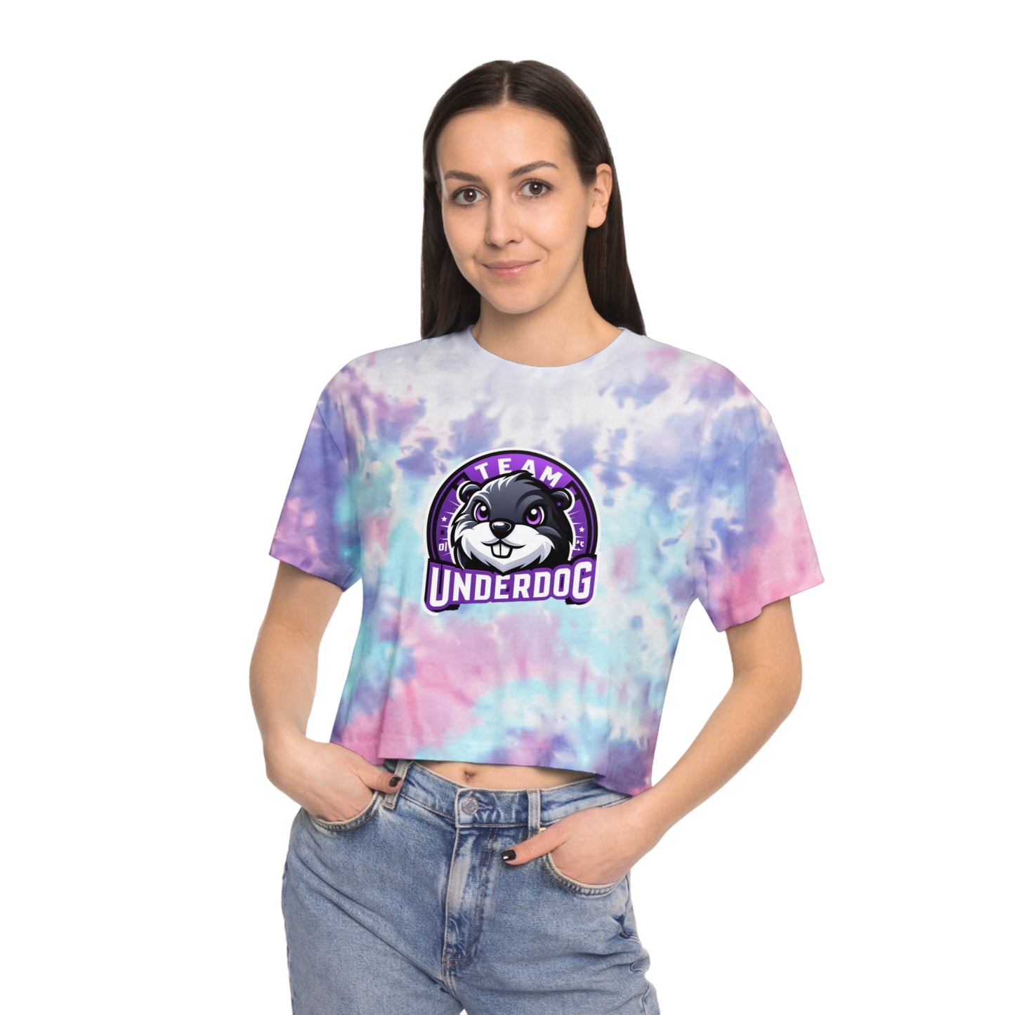 Underdog Women's Tie-Dye Crop Tee