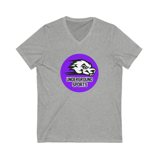 Unisex Jersey Short Sleeve V-Neck Tee