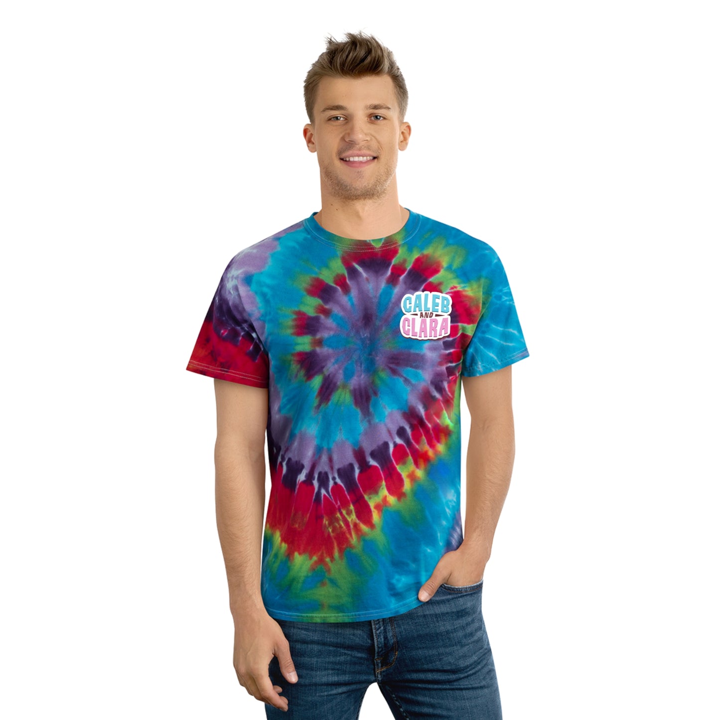 Spooky double logo Tie-Dye Tee, Spiral