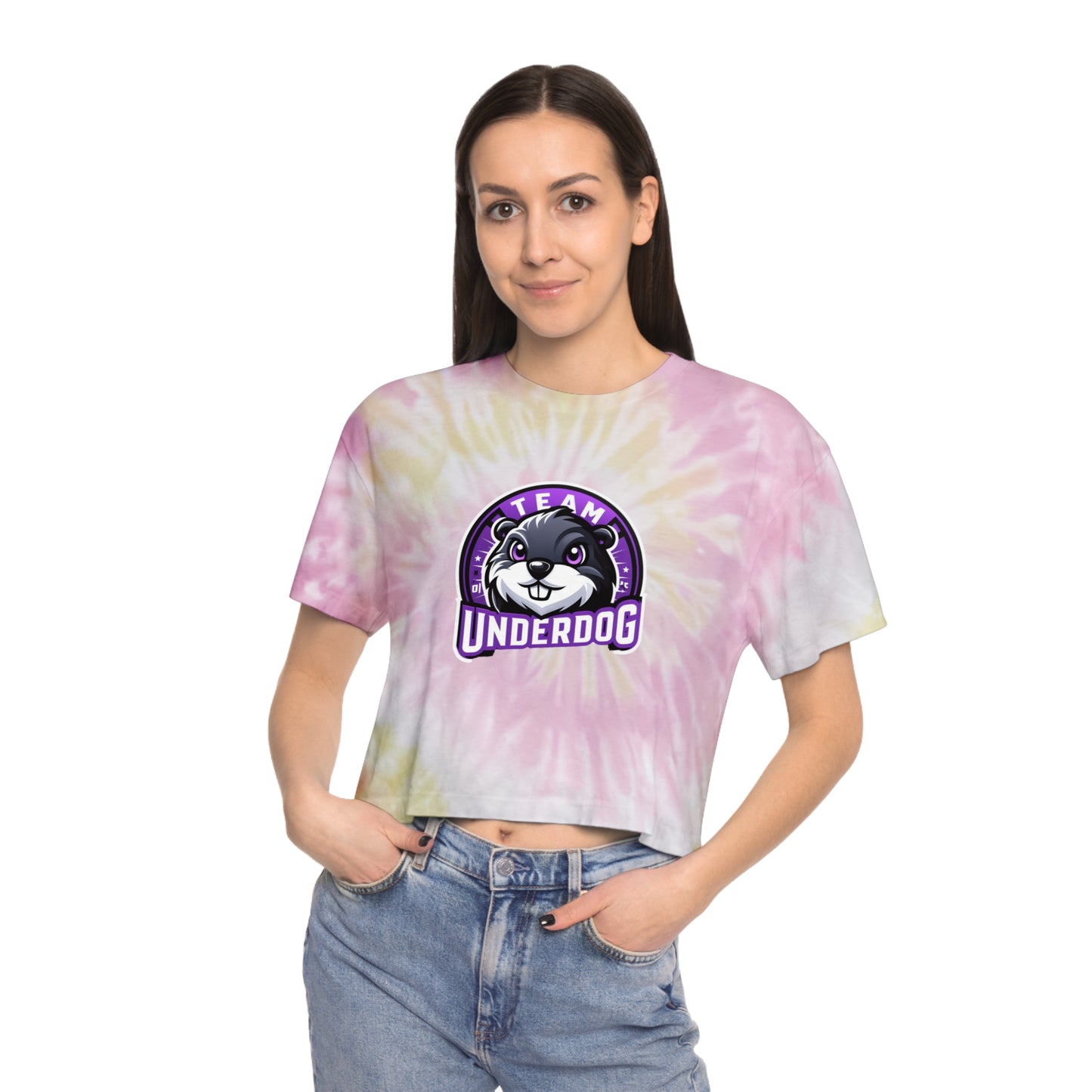 Underdog Women's Tie-Dye Crop Tee