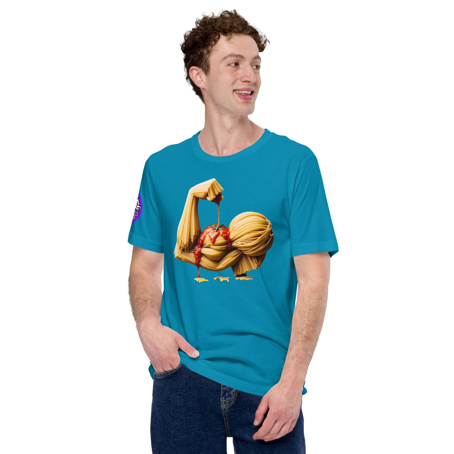 Noodle Arm cotton T-shirt