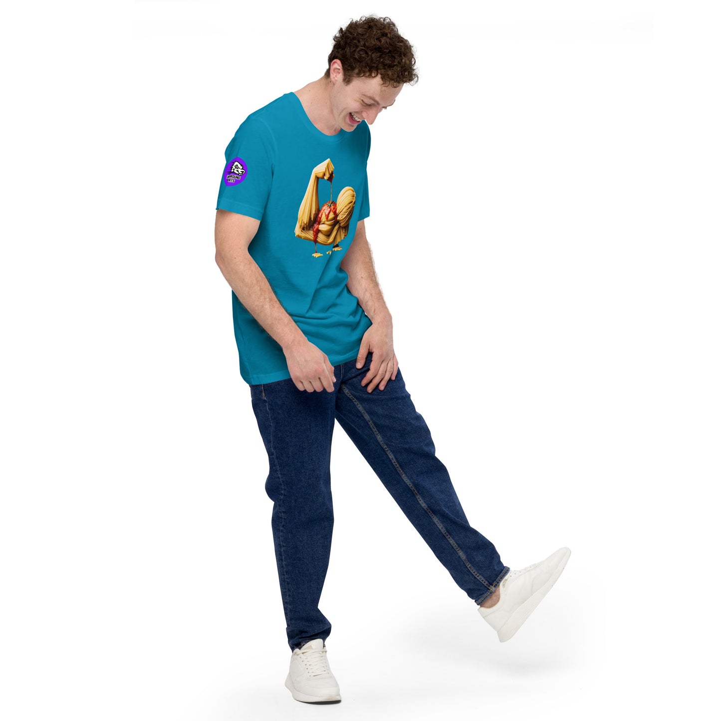Noodle Arm cotton T-shirt