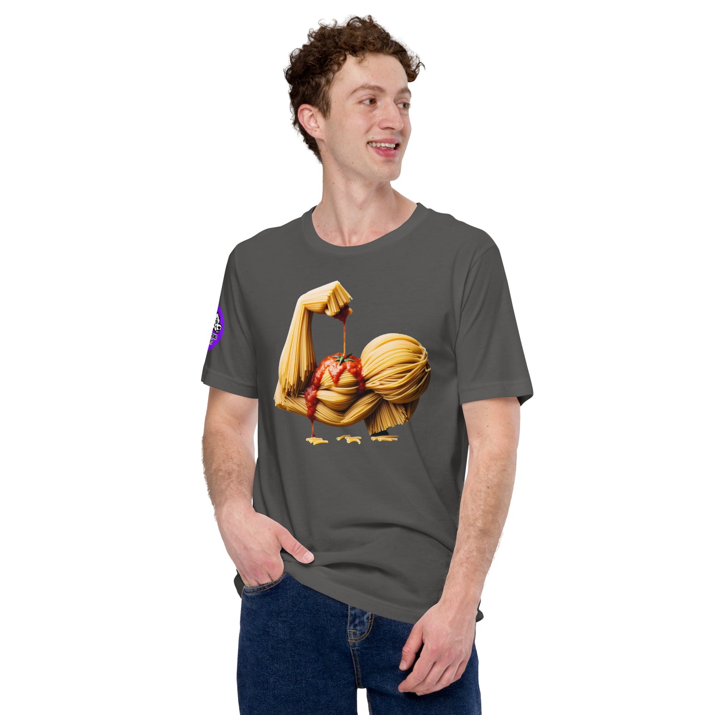 Noodle Arm cotton T-shirt