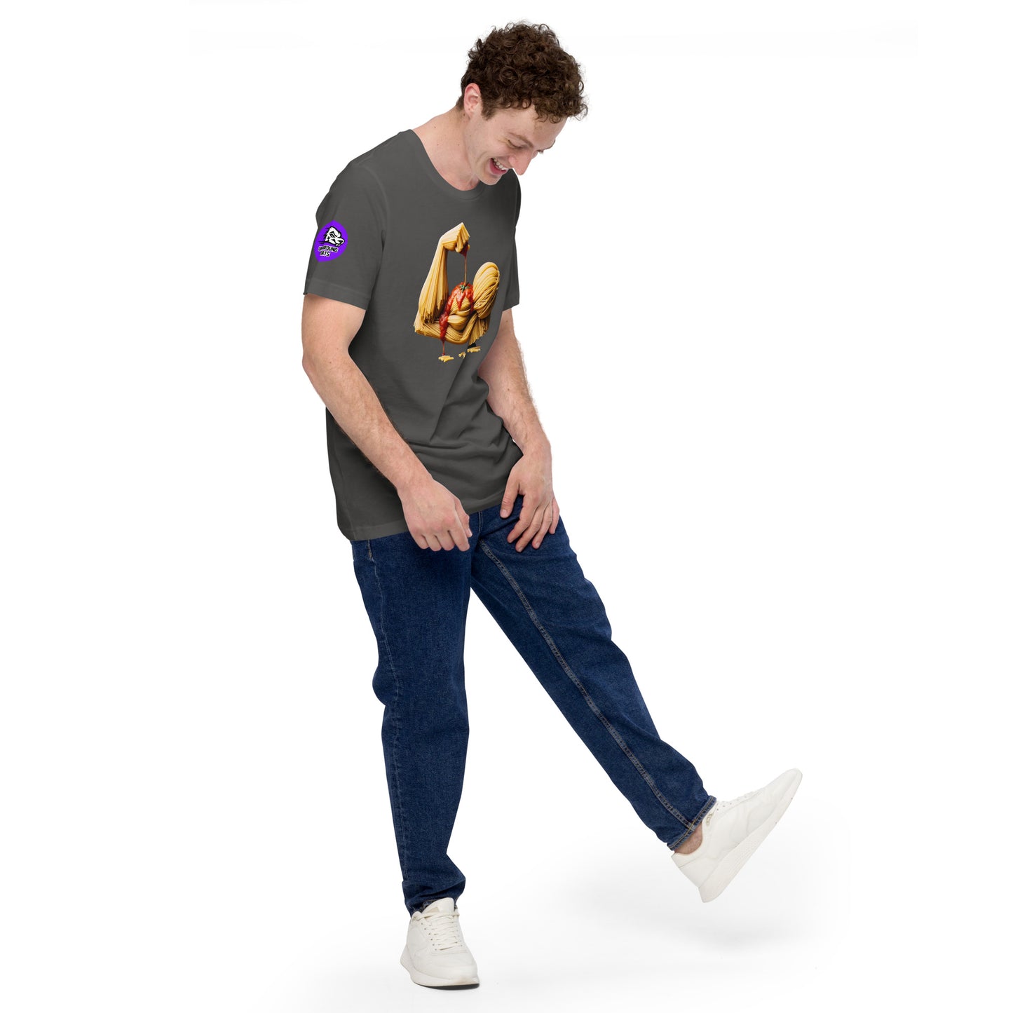 Noodle Arm cotton T-shirt