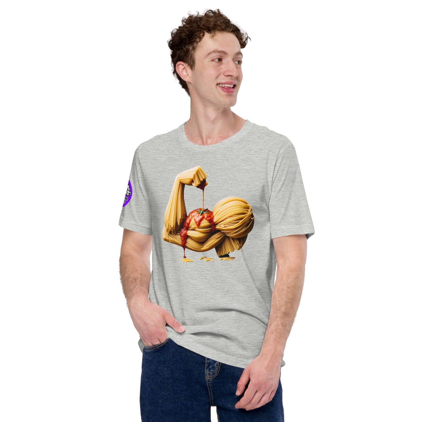 Noodle Arm cotton T-shirt