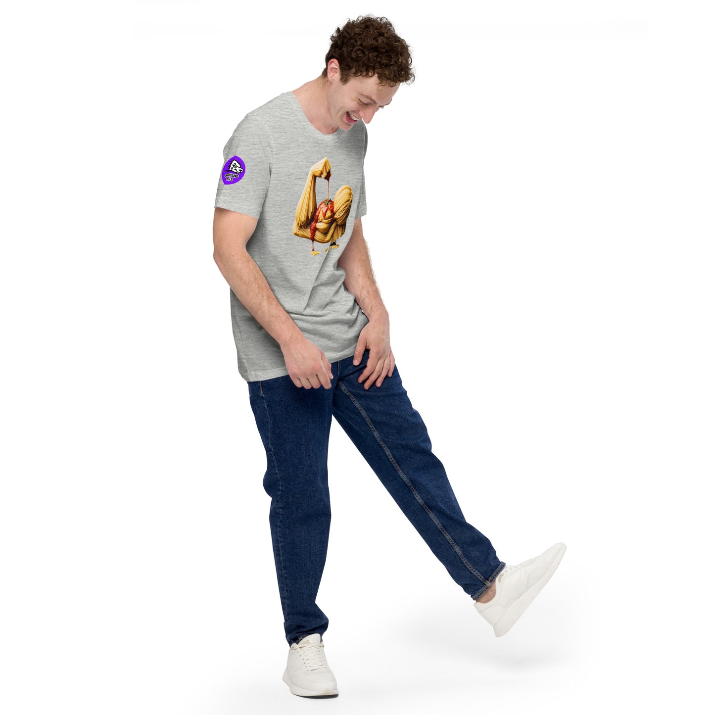 Noodle Arm cotton T-shirt