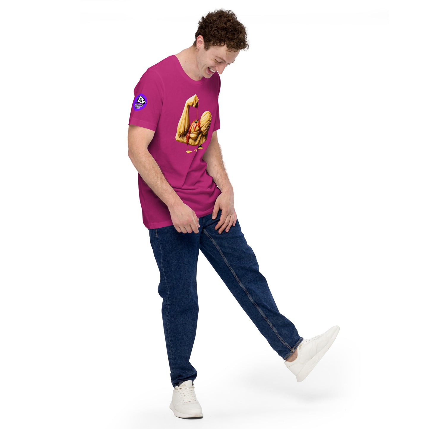 Noodle Arm cotton T-shirt