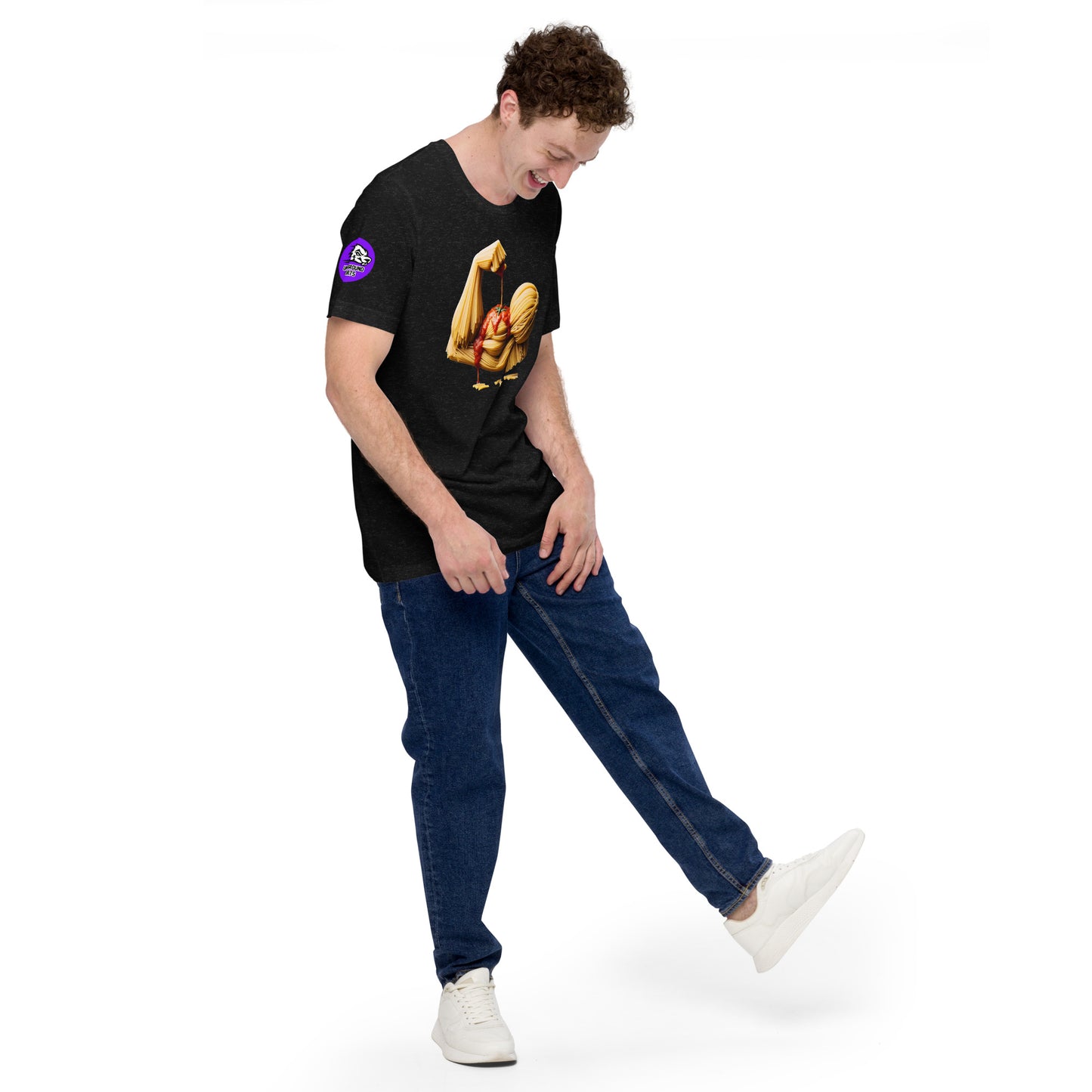 Noodle Arm cotton T-shirt