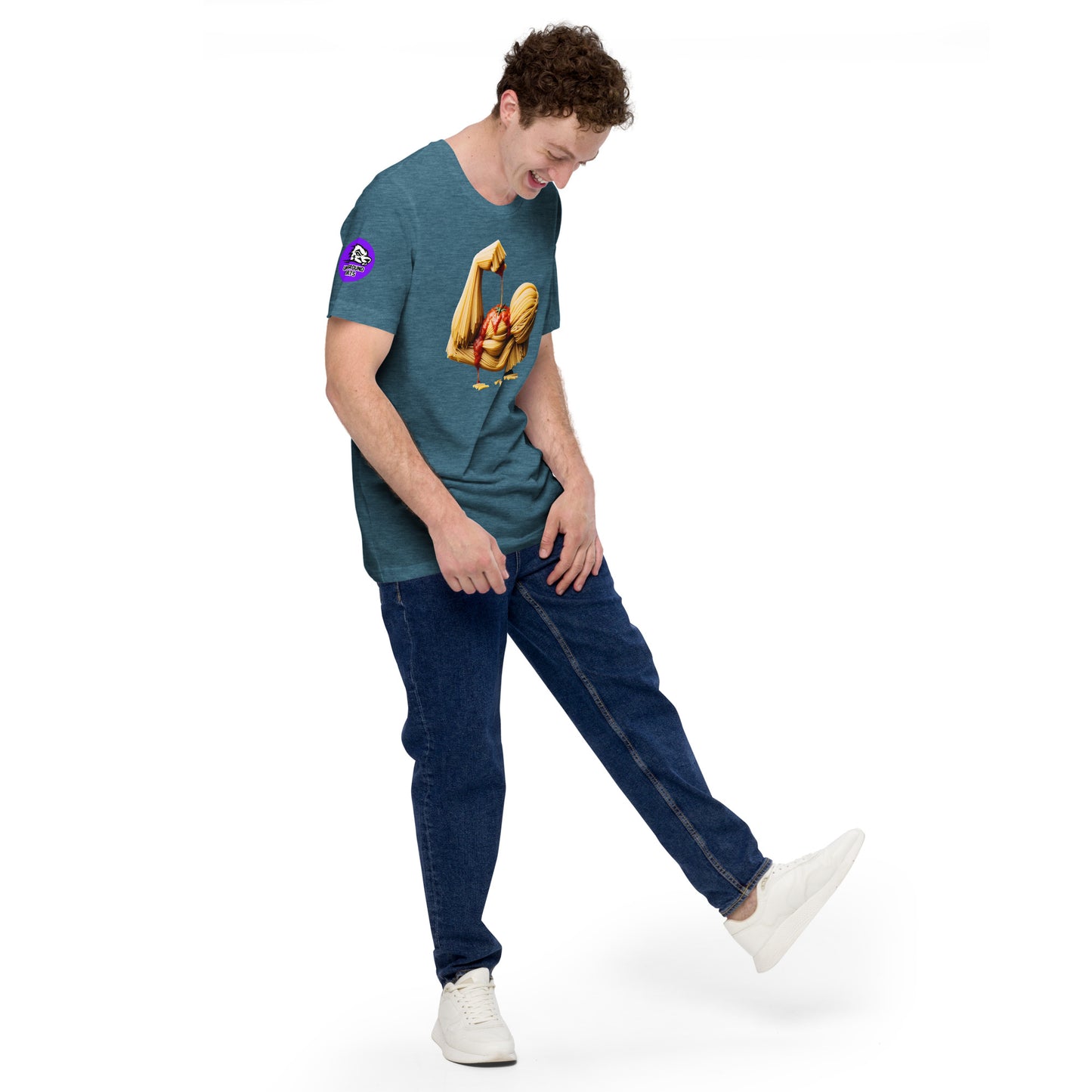 Noodle Arm cotton T-shirt