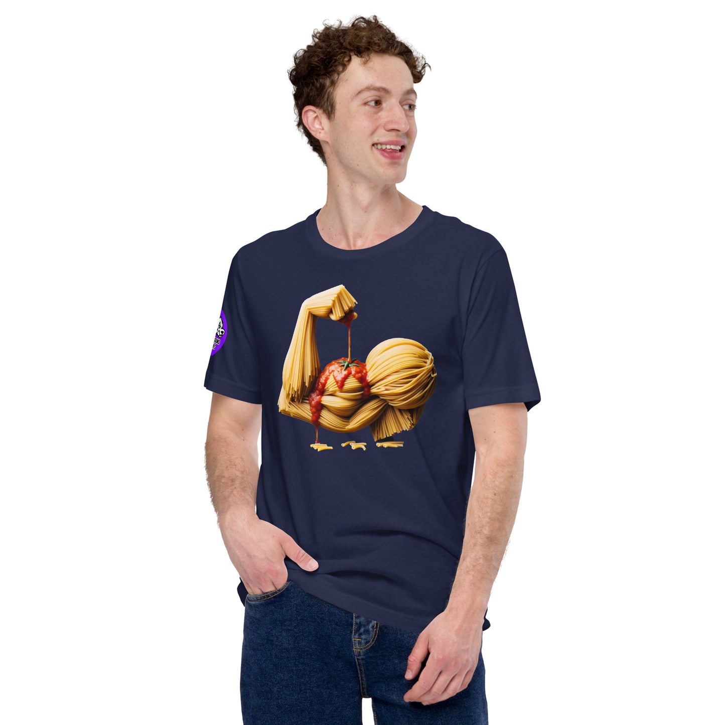 Noodle Arm cotton T-shirt