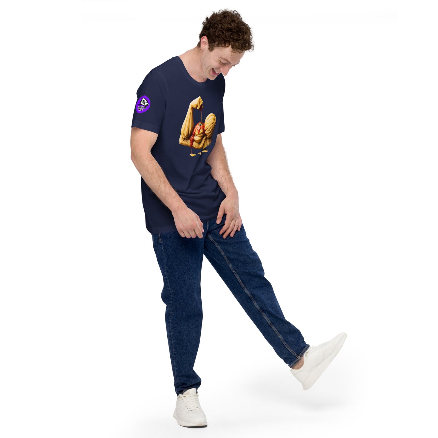 Noodle Arm cotton T-shirt