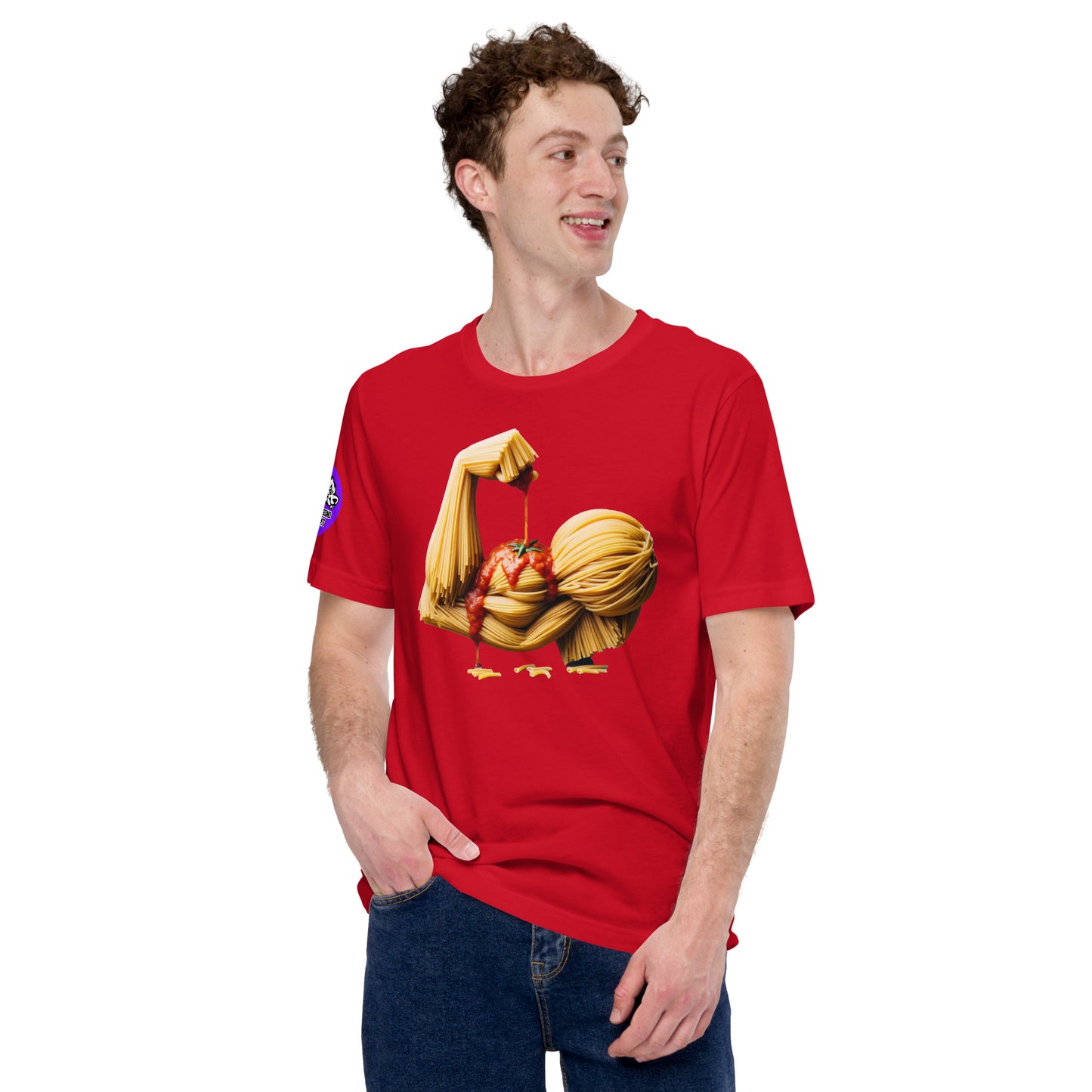 Noodle Arm cotton T-shirt