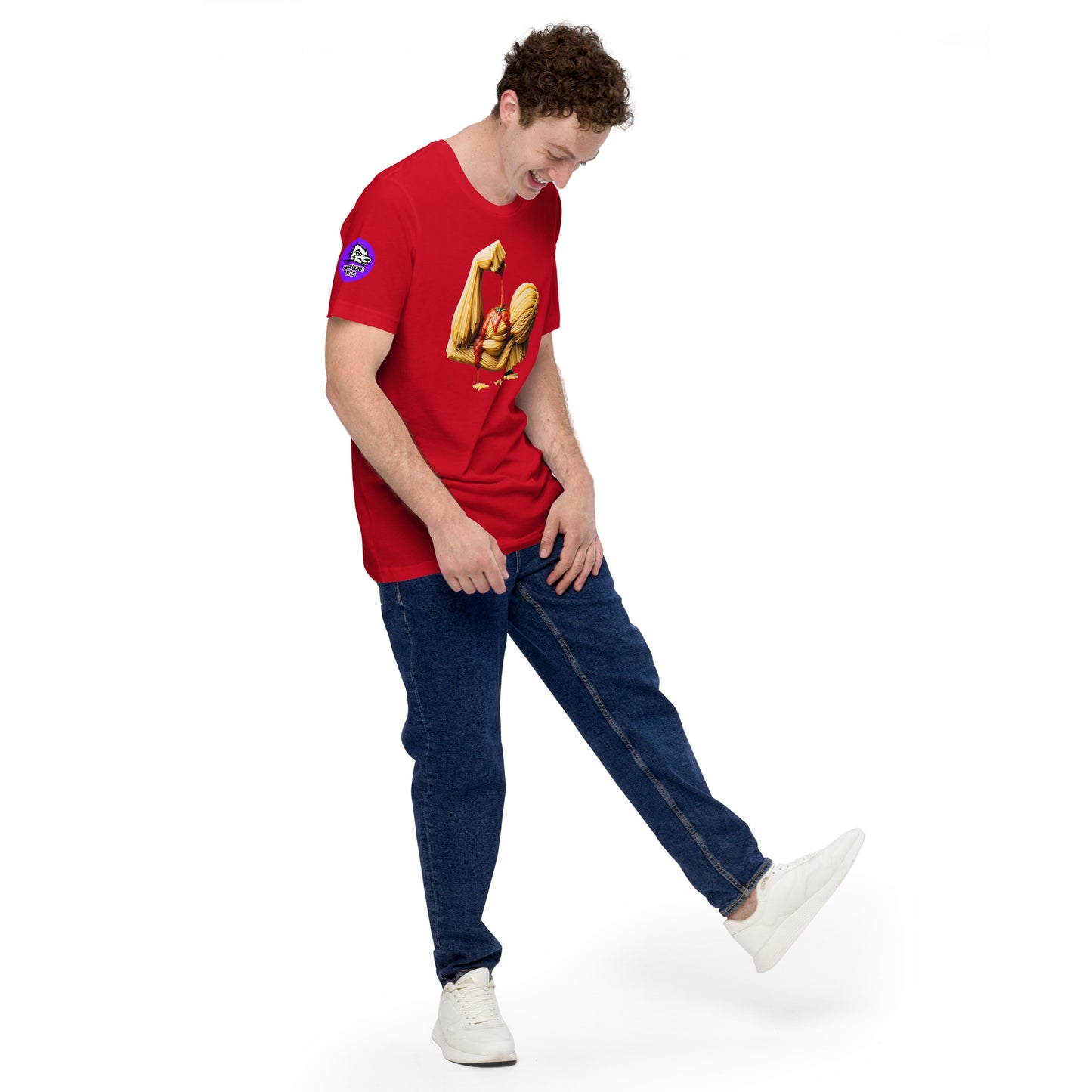 Noodle Arm cotton T-shirt
