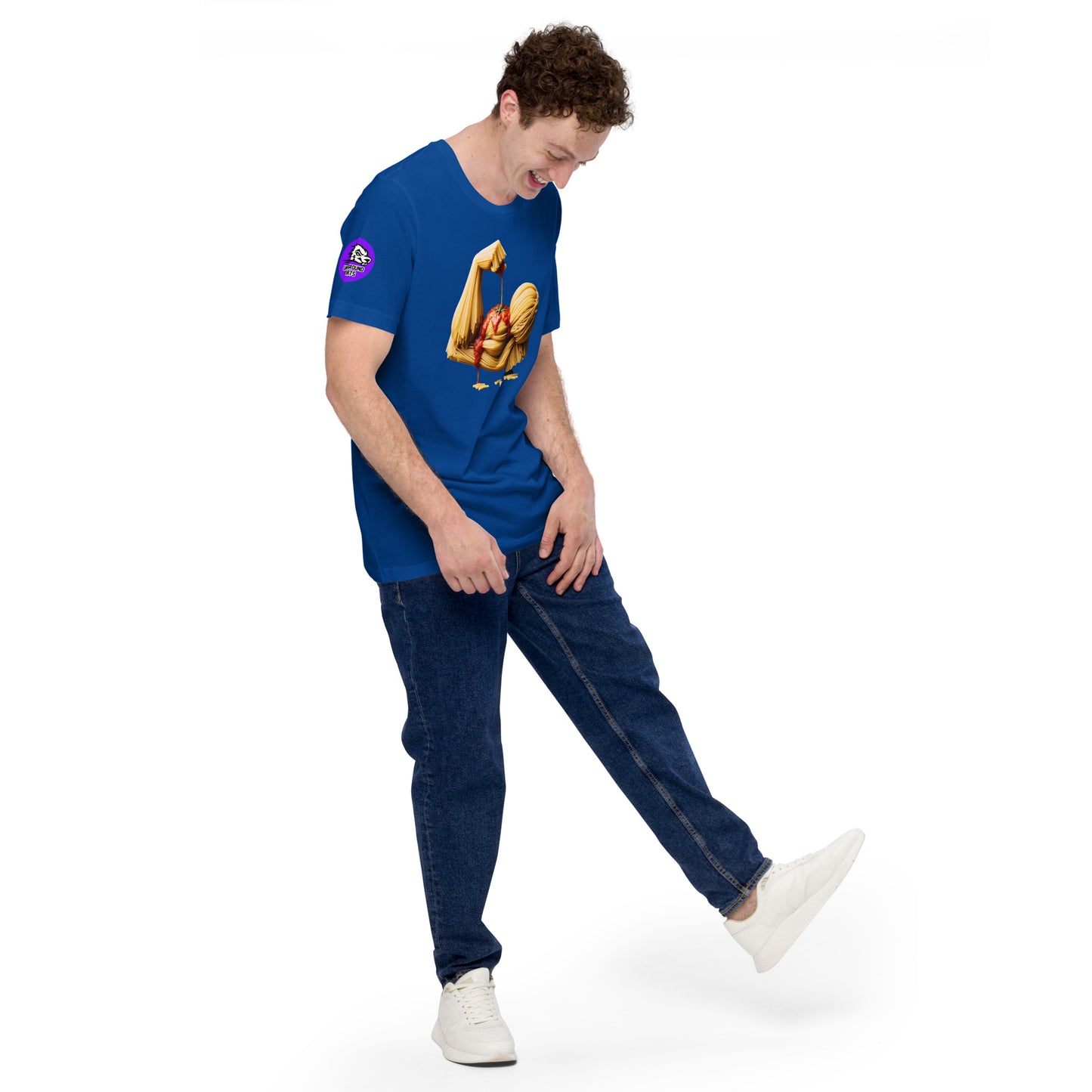 Noodle Arm cotton T-shirt