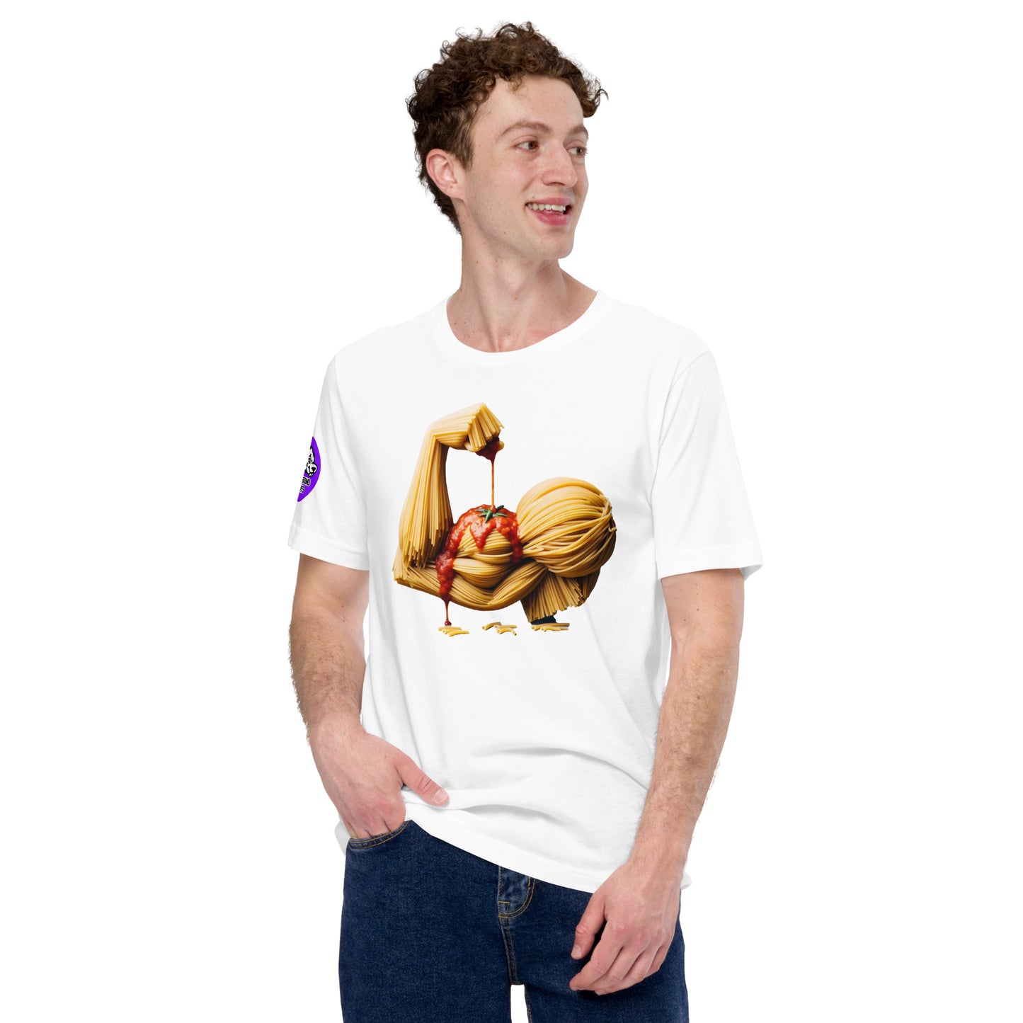 Noodle Arm cotton T-shirt