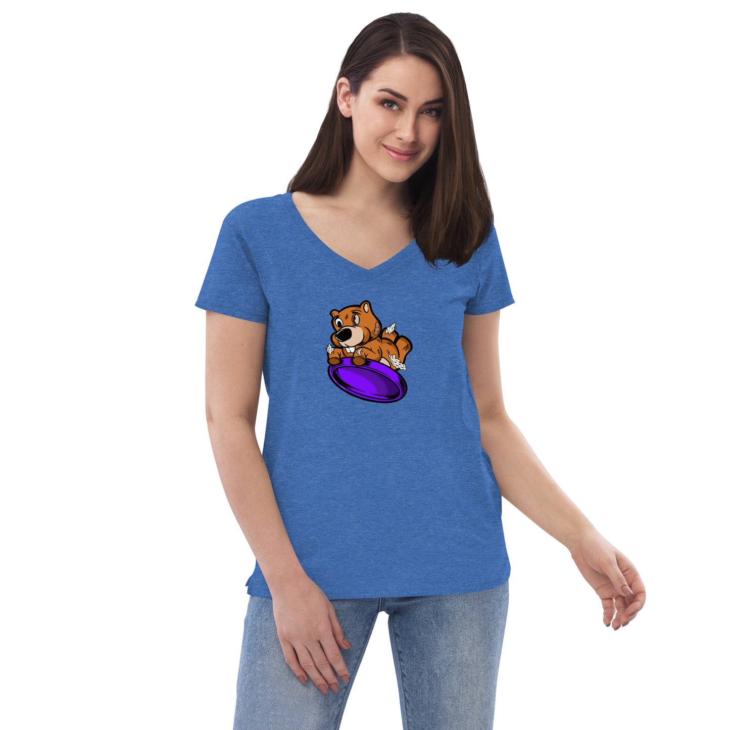 Women’s recycled v-neck t-shirt