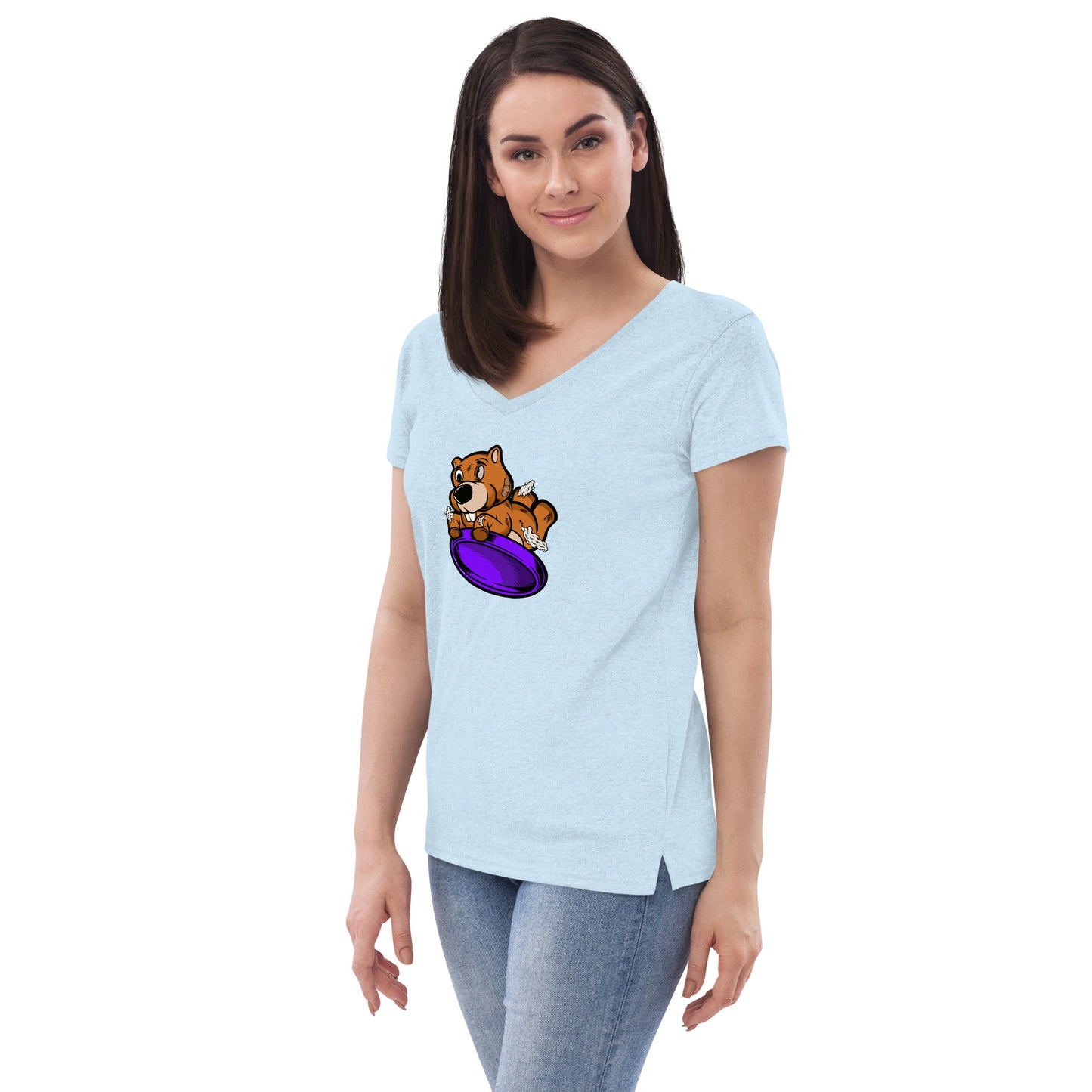Women’s recycled v-neck t-shirt