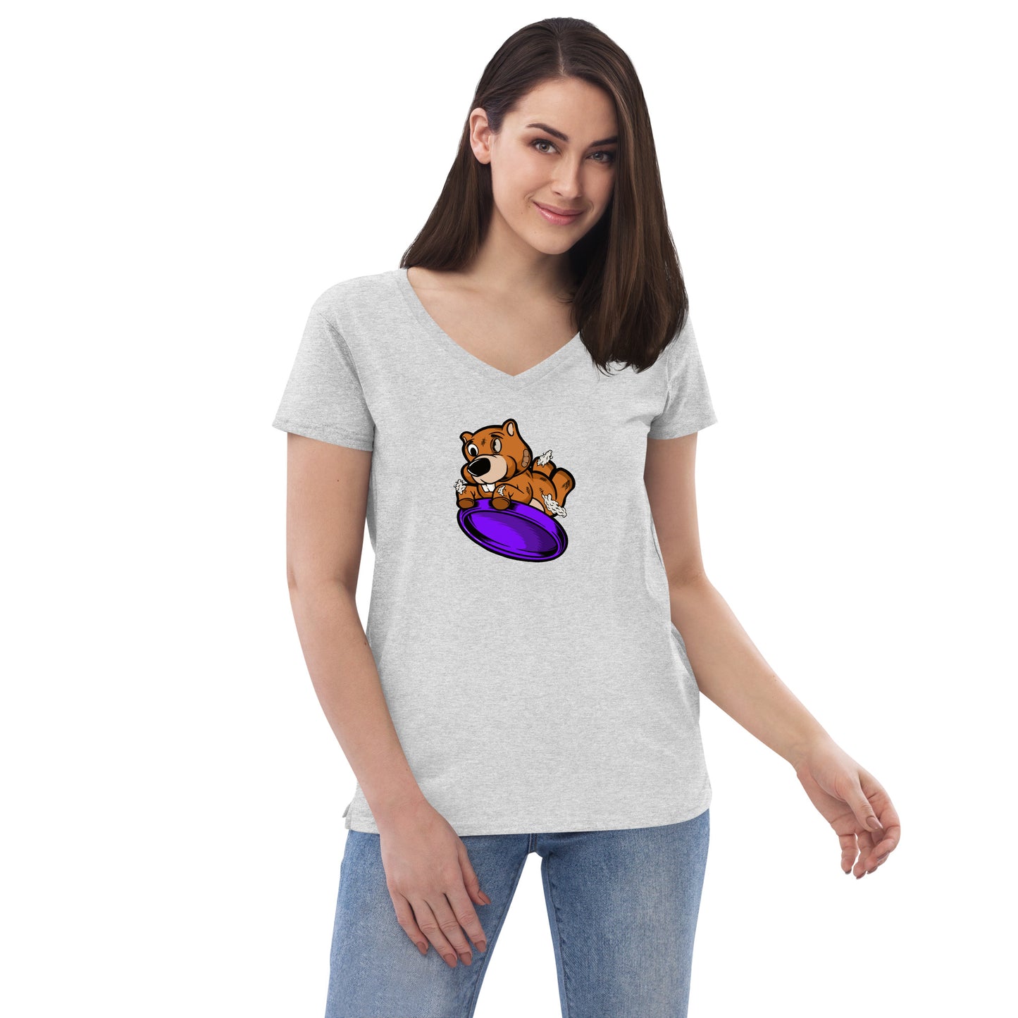 Women’s recycled v-neck t-shirt