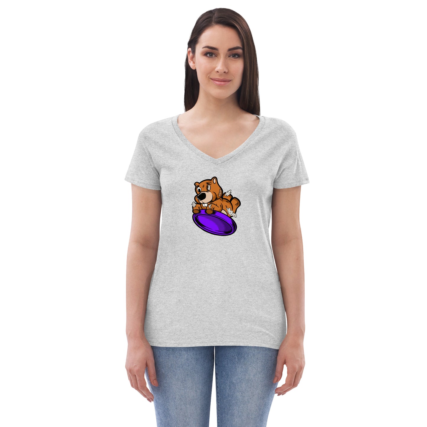 Women’s recycled v-neck t-shirt